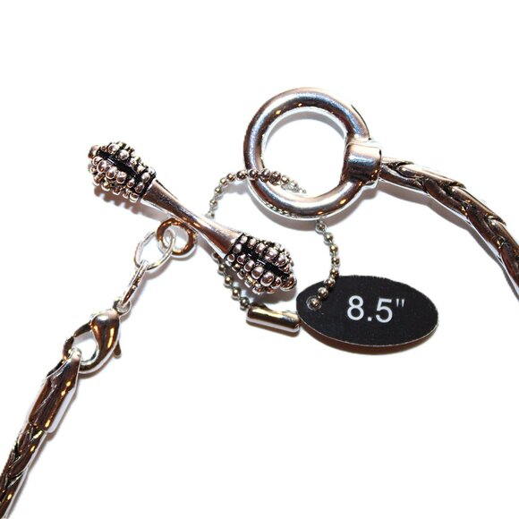 DaVinci Charm Bracelet 8.5" 9 Beads - Mother Mom Hearts Love Beads & Dangles NWT - Picture 3 of 5